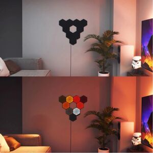 Nanoleaf Black Hexagon Smart Panels - 9 Pack - Smart Lighting Nanoleaf Black Hexagon Smart Panels - 9 Pack - Smart Lighting