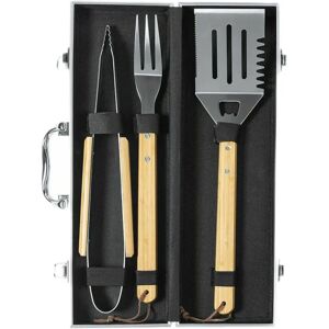 BIGBUY HOME Grillzubehör Bambus 10 Stück - Barbecue Zubehör BIGBUY HOME Grillzubehör Bambus 10 Stück - Barbecue Zubehör
