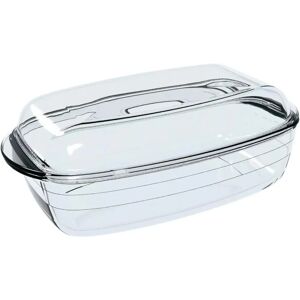 Ô Cuisine rektangulär ugnsform med lock - Transparent - 3 stycken Ô Cuisine rektangulär ugnsform med lock - Transparent - 3 stycken