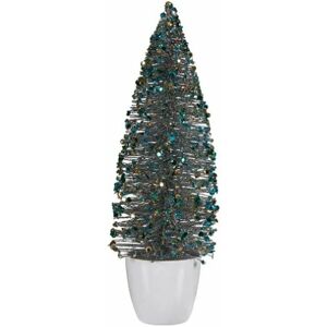 Krist+ Blue Golden Christmas Tree Decorative Figure - 6 Units Krist+ Blue Golden Christmas Tree Decorative Figure - 6 Units