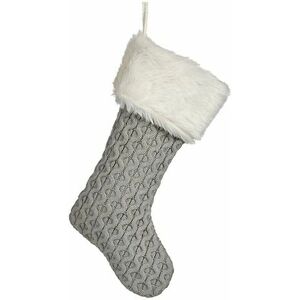 Krist+ Christmas Stocking Grey Cloth - Christmas Stocking Krist+ Christmas Stocking Grey Cloth - Christmas Stocking