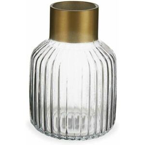 Gift Decor Golden Glass Vase - 14.5x22x14.5 cm - Vase Gift Decor Golden Glass Vase - 14.5x22x14.5 cm - Vase