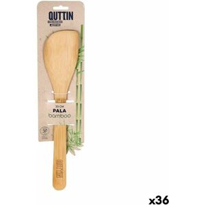 Quttin Bamboo Kitchen Spatula - Brown - 36 Units Quttin Bamboo Kitchen Spatula - Brown - 36 Units
