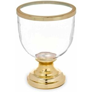 Gift Decor Candleholder Wineglass Golden Steel - Decoration Home - 17.3x23.5x17.3 cm Gift Decor Candleholder Wineglass Golden Steel - Decoration Home - 17.3x23.5x17.3 cm