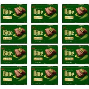 Glico Bitte Matcha Milk Cream Crispy Candy Snack - Snack Glico Bitte Matcha Milk Cream Crispy Candy Snack - Snack