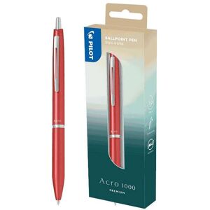 Pilot Acro 1000 Metallisk Rød Kuglepen Pilot Acro 1000 Metallisk Rød Kuglepen