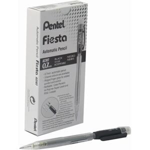 Pentel Fiesta 0.7mm Automatic Pencil - Black - Pk of 12 Pentel Fiesta 0.7mm Automatic Pencil - Black - Pk of 12