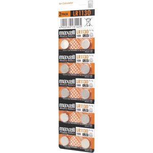 Batteria Maxell LR1130 - Confezione da 10 Affidabile Batteria Maxell LR1130 - Confezione da 10 Affidabile