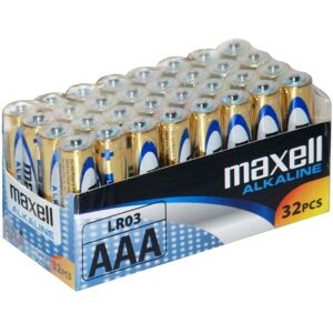 Batterie alcaline Maxell LR03 AAA - Confezione da 32 Batterie alcaline Maxell LR03 AAA - Confezione da 32