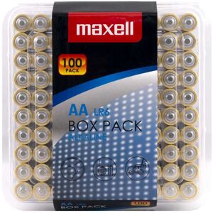 Maxell LR6 Caja - 100 Baterías Alcalinas - Batería Maxell LR6 Caja - 100 Baterías Alcalinas - Batería