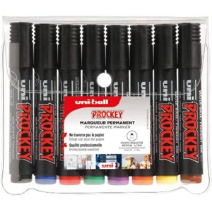 Pack de Marqueurs Permanents Uni Prockey - 8 Pièces, Pointe Fine - Publicité Pack de Marqueurs Permanents Uni Prockey - 8 Pièces, Pointe Fine - Publicité