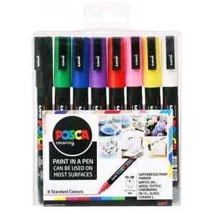 Markery Posca PC-1MR Wielokolorowe - Fineliner Markery Posca PC-1MR Wielokolorowe - Fineliner