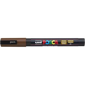 Uni Posca Marker - Bruin - Fijne Tip - Marker voor Kunst & Creatief Uni Posca Marker - Bruin - Fijne Tip - Marker voor Kunst & Creatief