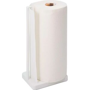 Yamazaki Tosca Kitchen Roll Holder - Steel Wood White Yamazaki Tosca Kitchen Roll Holder - Steel Wood White