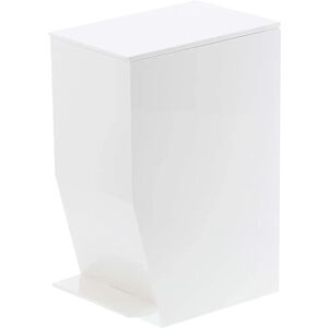 Yamazaki White Pedal Trash Can - 4L Minimalist Design Yamazaki White Pedal Trash Can - 4L Minimalist Design