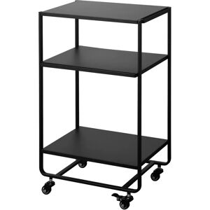 Yamazaki Kitchen Trolley - 3 levels - Tower - Black Yamazaki Kitchen Trolley - 3 levels - Tower - Black
