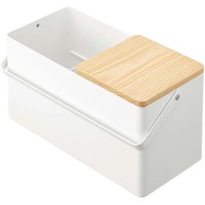 Yamazaki Weiße Make-up Box Turm - Tragbar mit Griff - 60cm Yamazaki Weiße Make-up Box Turm - Tragbar mit Griff - 60cm