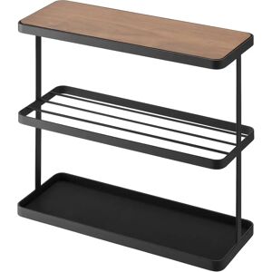 Yamazaki Table d'appoint Tour Noire - Rangement polyvalent Yamazaki Table d'appoint Tour Noire - Rangement polyvalent