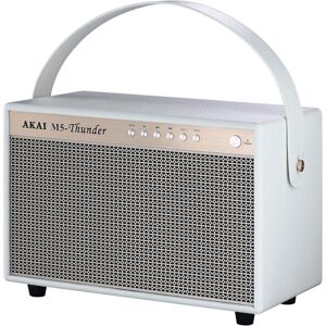 Akai M5-Thunder Weiß Tragbarer Bluetooth-Lautsprecher - Tragbarer Bluetooth-Lautsprecher Akai M5-Thunder Weiß Tragbarer Bluetooth-Lautsprecher - Tragbarer Bluetooth-Lautsprecher