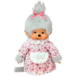 Peluches Monchhichi Mamie - 20 cm - Gris et Rose - Convient dès 24 mois Peluches Monchhichi Mamie - 20 cm - Gris et Rose - Convient dès 24 mois