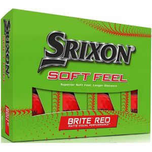 Balles de golf Srixon Soft Feel Brite - Rouge - Publicité Balles de golf Srixon Soft Feel Brite - Rouge - Publicité