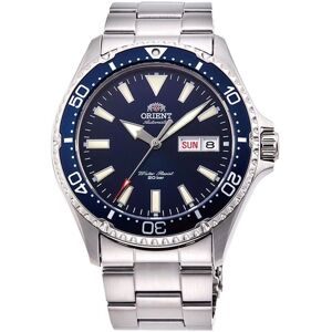 Montre sportive mécanique ORIENT, bracelet en métal - 41,8 mm - (RA-AA0002L) bleue - Publicité Montre sportive mécanique ORIENT, bracelet en métal - 41,8 mm - (RA-AA0002L) bleue - Publicité