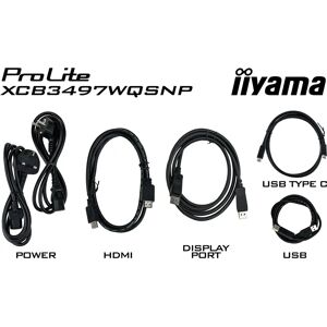 iiyama ProLite XCB3497WQSNP-B1 - monitor - 34" - curved - UHD iiyama ProLite XCB3497WQSNP-B1 - monitor - 34" - curved - UHD