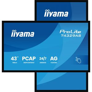 IIYAMA T4329AS-B1AG Écran tactile 43 pouces 4K Ultra HD - Moniteur - Publicité IIYAMA T4329AS-B1AG Écran tactile 43 pouces 4K Ultra HD - Moniteur - Publicité