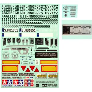 Tamiya 319495770 Autocollants Mercedes-Benz Actros - Accessoires de Jouet - Publicité Tamiya 319495770 Autocollants Mercedes-Benz Actros - Accessoires de Jouet - Publicité