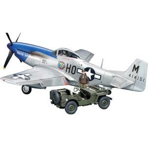 Tamiya P-51D Mustang & 1/4 Ton 4X4 Model Kit Tamiya P-51D Mustang & 1/4 Ton 4X4 Model Kit