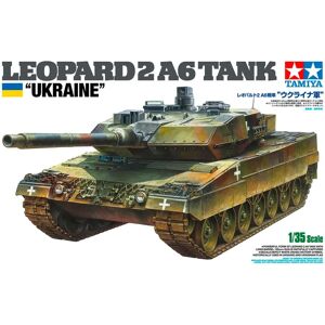 Tamiya Leopardo 2 A6 Ucrania - Kit de modelo militar Tamiya Leopardo 2 A6 Ucrania - Kit de modelo militar