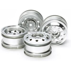 Tamiya 51588 Silver On-Road RC Truck Wheels - Radio-Controlled Car Part Tamiya 51588 Silver On-Road RC Truck Wheels - Radio-Controlled Car Part
