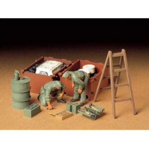 Tamiya Saksan tankin miehistön huoltopaketti - Muovimalli 1/35 Tamiya Saksan tankin miehistön huoltopaketti - Muovimalli 1/35