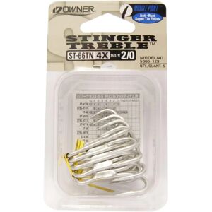 Owner ST-66 Silver - Fishing Hooks - 2/0, 5 pcs Owner ST-66 Silver - Fishing Hooks - 2/0, 5 pcs