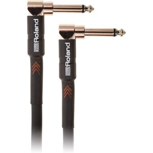 Roland RIC-B3AA Black 1m Instrument Cable - Angled - Audio Roland RIC-B3AA Black 1m Instrument Cable - Angled - Audio