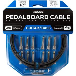 Boss BCK-12 Solderless Pedalboard Cable Kit - Straight Boss BCK-12 Solderless Pedalboard Cable Kit - Straight