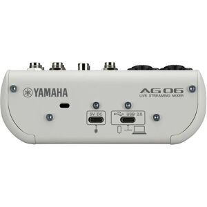 Yamaha AG06 MK2 White 6-channel Mixer - Audio Interface Yamaha AG06 MK2 White 6-channel Mixer - Audio Interface