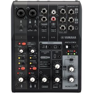Yamaha AG06MK2 Mixer - 6 channels, Black, Compact Yamaha AG06MK2 Mixer - 6 channels, Black, Compact