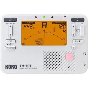 Korg TM-70T WH Afinador y Metrónomo Combo - Afinador de instrumentos Korg TM-70T WH Afinador y Metrónomo Combo - Afinador de instrumentos