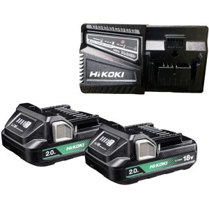 Hikoki Batteripakke 2x 18V 2,0Ah Slide - Batteripakke for elektrisk verktøy Hikoki Batteripakke 2x 18V 2,0Ah Slide - Batteripakke for elektrisk verktøy