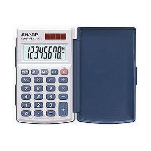 Sharp EL-243S Pocket Basic Calculator - 8 Digit, Auto Power Off, Hard Cover Sharp EL-243S Pocket Basic Calculator - 8 Digit, Auto Power Off, Hard Cover