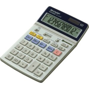 Sharp EL-337C Calculator - 12-digit Silver Desktop Finance Sharp EL-337C Calculator - 12-digit Silver Desktop Finance