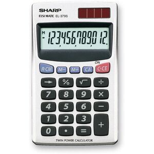 Calculatrice Sharp EL-379SB - 12 Chiffres, Basique, Blanc Calculatrice Sharp EL-379SB - 12 Chiffres, Basique, Blanc