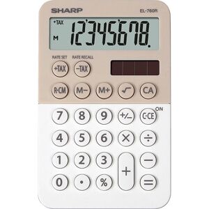 Sharp EL-760R Beigewit calculator - Rekenmachine Sharp EL-760R Beigewit calculator - Rekenmachine