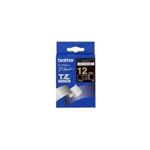 Brother TZ334 Gold/Black Laminierte Etikettenrolle - 12mm Brother TZ334 Gold/Black Laminierte Etikettenrolle - 12mm