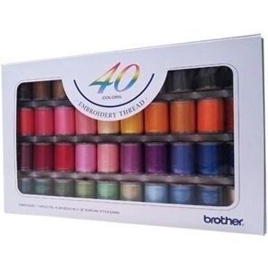 Brother ETS40 Embroidery Thread Set - Multi-color Brother ETS40 Embroidery Thread Set - Multi-color