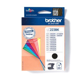 Brother LC-223BK Blækpatron - Høj ydelse, Egt sort Brother LC-223BK Blækpatron - Høj ydelse, Egt sort