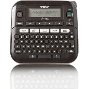Brother PT-D210VP Compact Label Printer - 20mm/sec, Black Brother PT-D210VP Compact Label Printer - 20mm/sec, Black