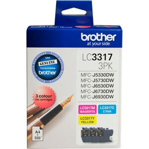Brother LC3317 Cyan Magenta Yellow Ink Cartridge - Value Pack - Ink Cartridge Brother LC3317 Cyan Magenta Yellow Ink Cartridge - Value Pack - Ink Cartridge
