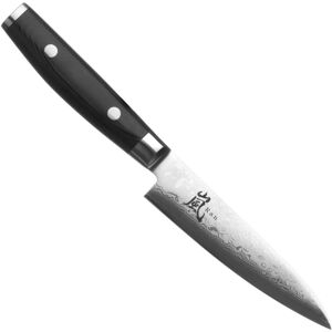 Couteau Universel Yaxell Ran - 12cm - Acier Damasque - VG10 - 61 HRC - Poignée Canvas-Micarta - Publicité Couteau Universel Yaxell Ran - 12cm - Acier Damasque - VG10 - 61 HRC - Poignée Canvas-Micarta - Publicité